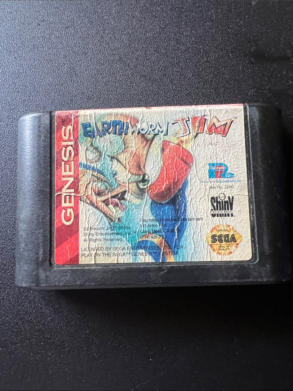 Earthworm Jim (Sega Genesis, 1994) *Authentic - Tested* game only